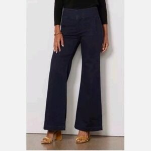 Kut from the Kloth Isabel High Rise Flare Denim Jeans Dark Wash Women's Size 12